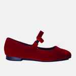 Baleta plana aura de sintético para mujer - Vino