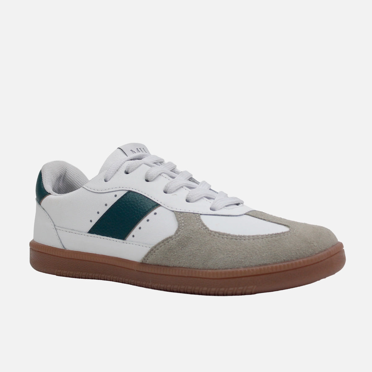 Tenis elisabett de cuero para mujer - Verde