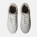 Tenis elisabett de cuero para mujer - Hueso