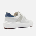 Tenis Darly de cuero para mujer - Gris