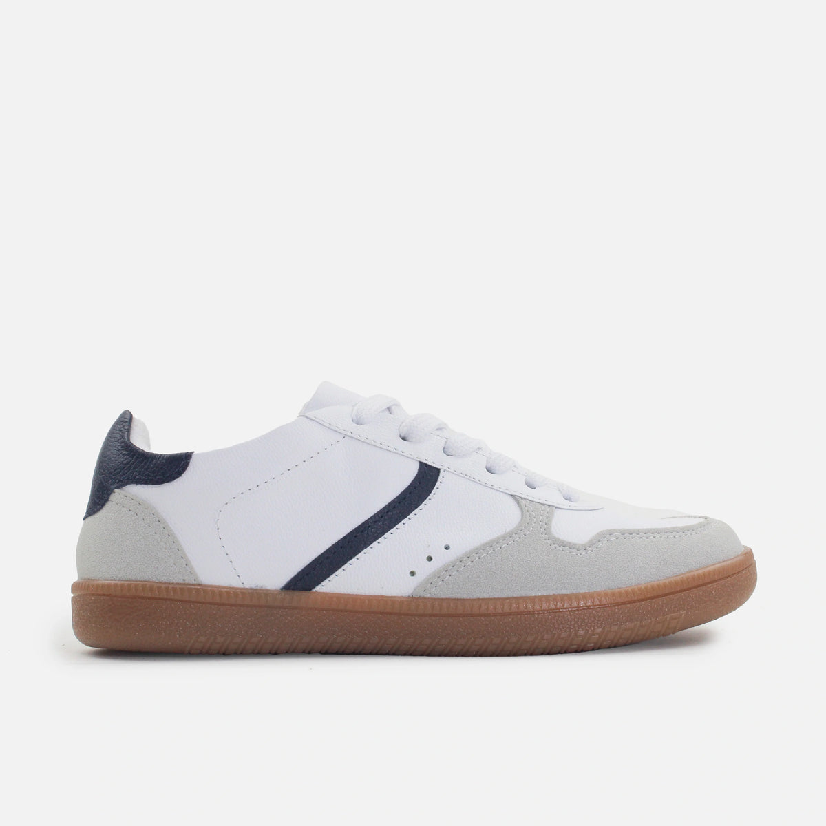 Tenis kara de cuero para mujer - Blanco