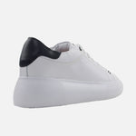 Tenis con plataforma miriah de cuero para hombre - Blanco