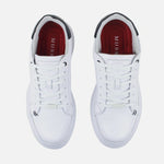 Tenis con plataforma miriah de cuero para hombre - Blanco