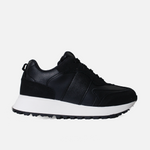 Tenis con plataforma thalia de sintético para mujer - Negro