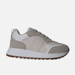 Tenis con plataforma thalia de sintético para mujer - Beige