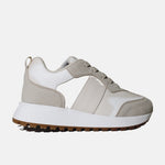 Tenis con plataforma thalia de sintético para mujer - Beige