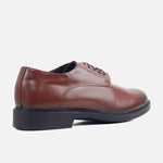 Derby thiago de cuero para hombre - Miel