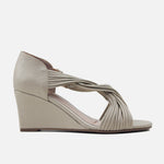 Sandalia plataforma petalo de sintético para mujer - Oro