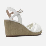 Sandalia plataforma dalia de sintético para mujer - Hueso