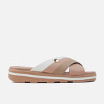 Sandalia flatform luzara de sintético para mujer - Beige