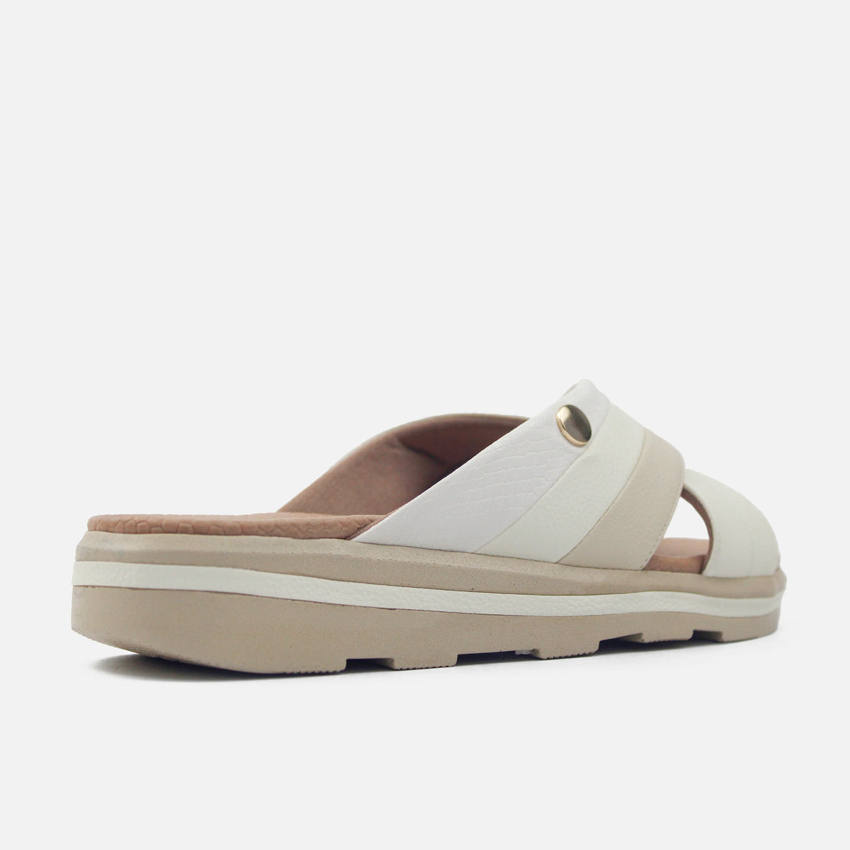 Sandalia flatform luzara de sintético para mujer - Hueso