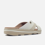 Sandalia flatform luzara de sintético para mujer - Hueso