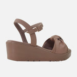 Sandalia plataforma sirah de sintético para mujer - Beige