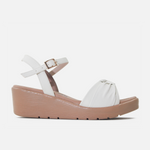 Sandalia plataforma sirah de sintético para mujer - Hueso