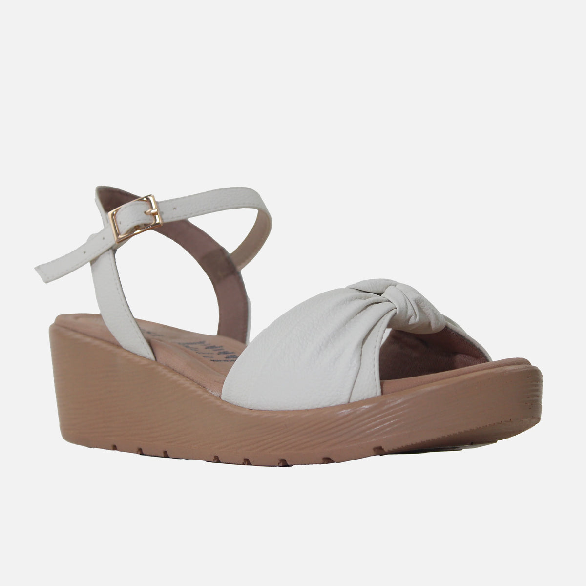 Sandalia plataforma sirah de sintético para mujer - Hueso