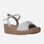 Sandalia plataforma sirah de sintético para mujer - Hueso