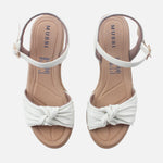 Sandalia plataforma sirah de sintético para mujer - Hueso