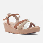 Sandalia plataforma tilia de sintético para mujer - Miel