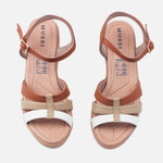 Sandalia plataforma tilia de sintético para mujer - Miel