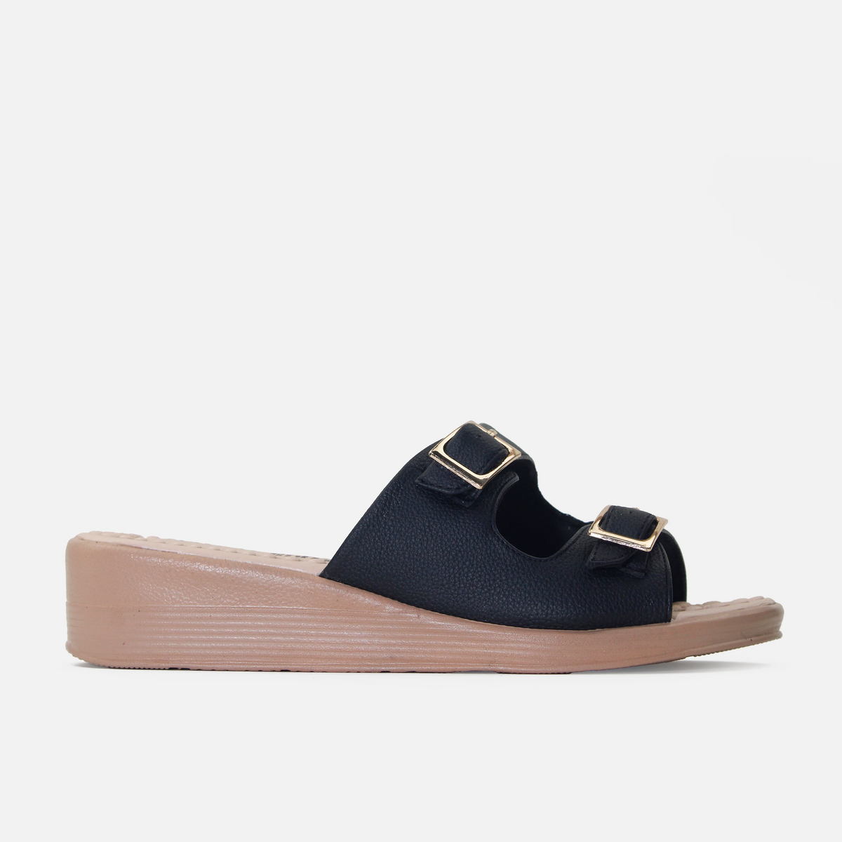 Sandalia plataforma talina de sintético para mujer - Negro
