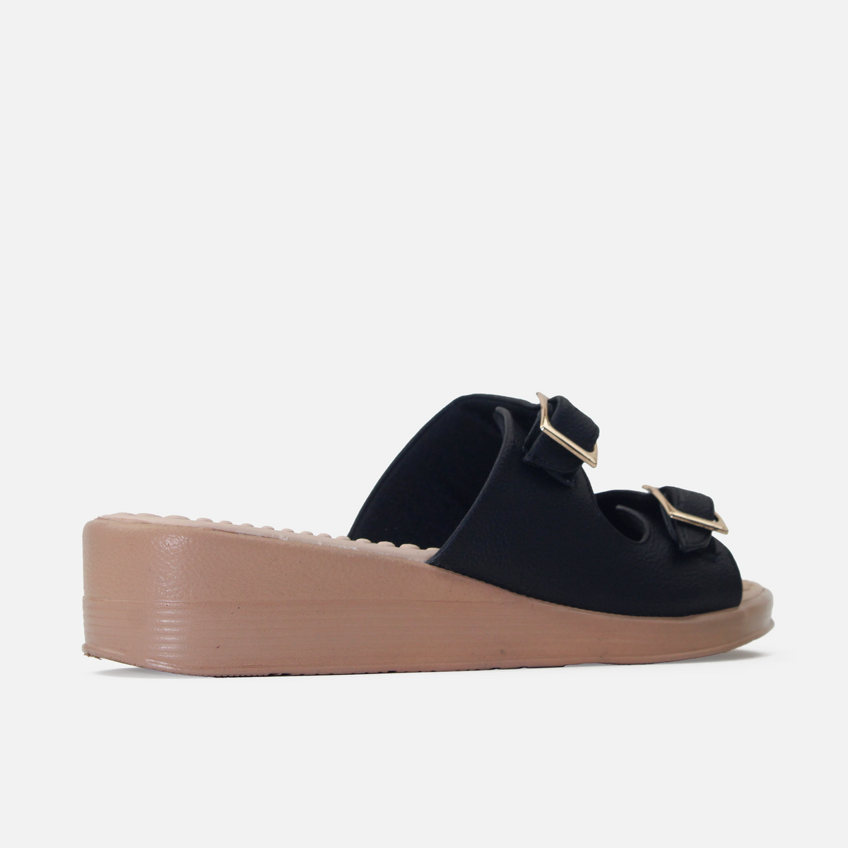 Sandalia plataforma talina de sintético para mujer - Negro