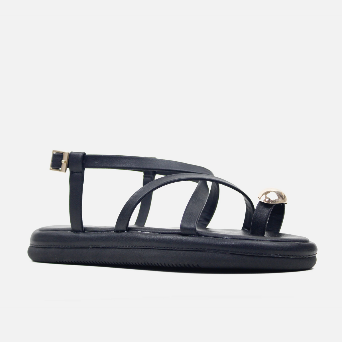 Sandalia flatform fresya de sintético para mujer - Negro
