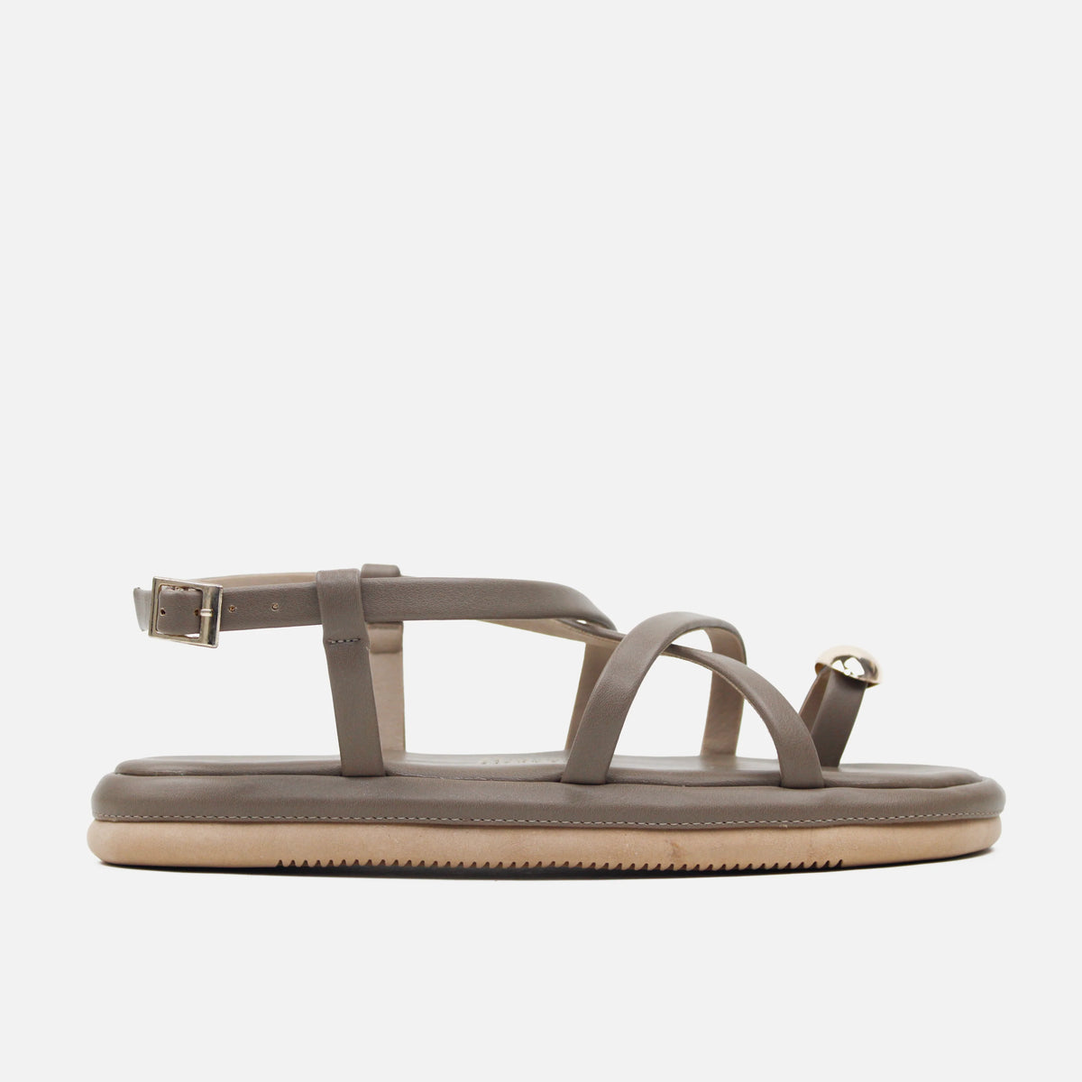Sandalia flatform fresya de sintético para mujer - Taupe