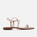 Sandalia plana lurea de sintético para mujer - Beige