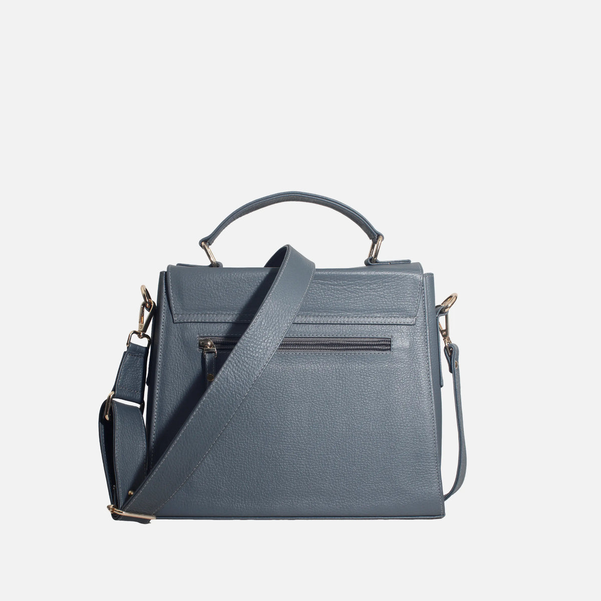 Bolso manos libres nadesha de cuero para mujer - Gris