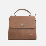 Bolso manos libres nadesha de cuero para mujer - Miel