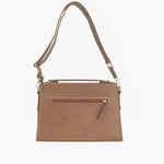 Bolso manos libres nadesha de cuero para mujer - Miel