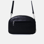 Bolso manos libres terra de cuero para mujer - Negro