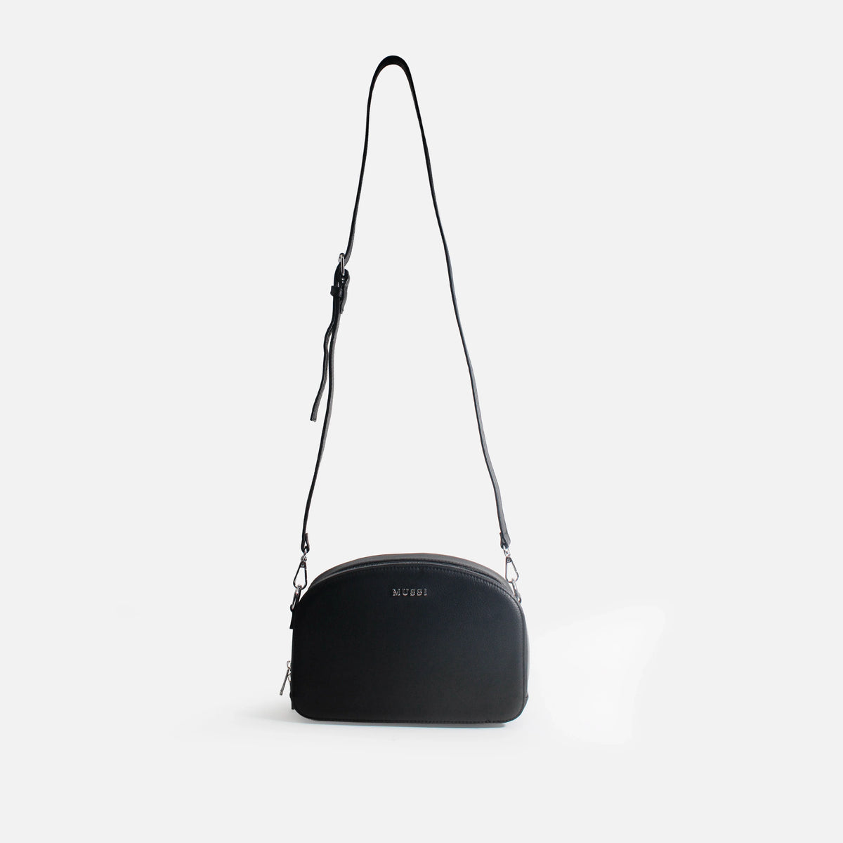 Bolso manos libres terra de cuero para mujer - Negro
