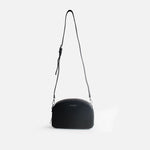 Bolso manos libres terra de cuero para mujer - Negro