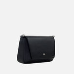 Bolso manos libres kay de cuero para mujer - Negro