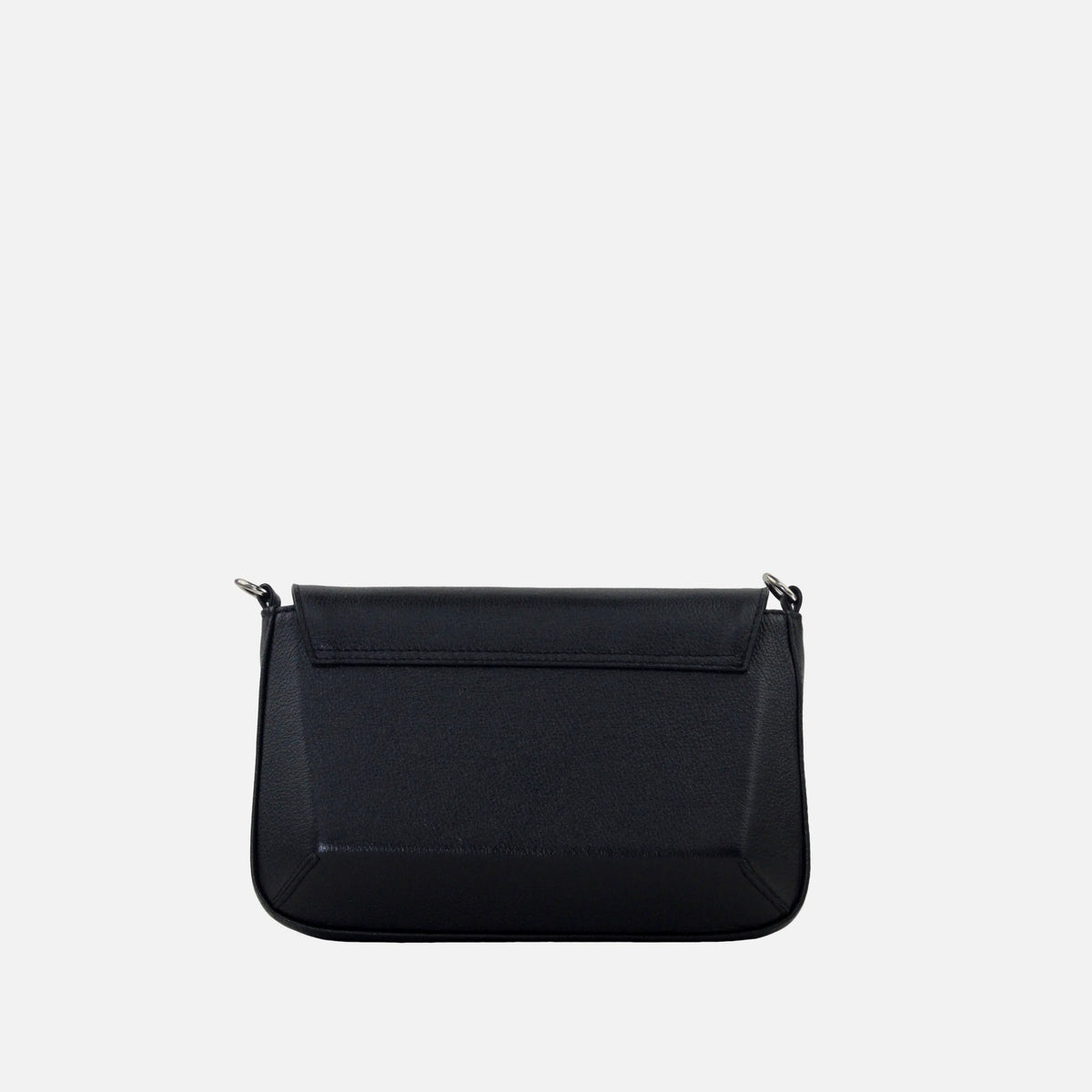 Bolso manos libres kay de cuero para mujer - Negro
