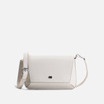 Bolso manos libres kay de cuero para mujer - Hueso