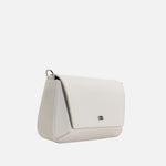 Bolso manos libres kay de cuero para mujer - Hueso