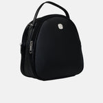 Bolso manos libres teodora de cuero para mujer - Negro
