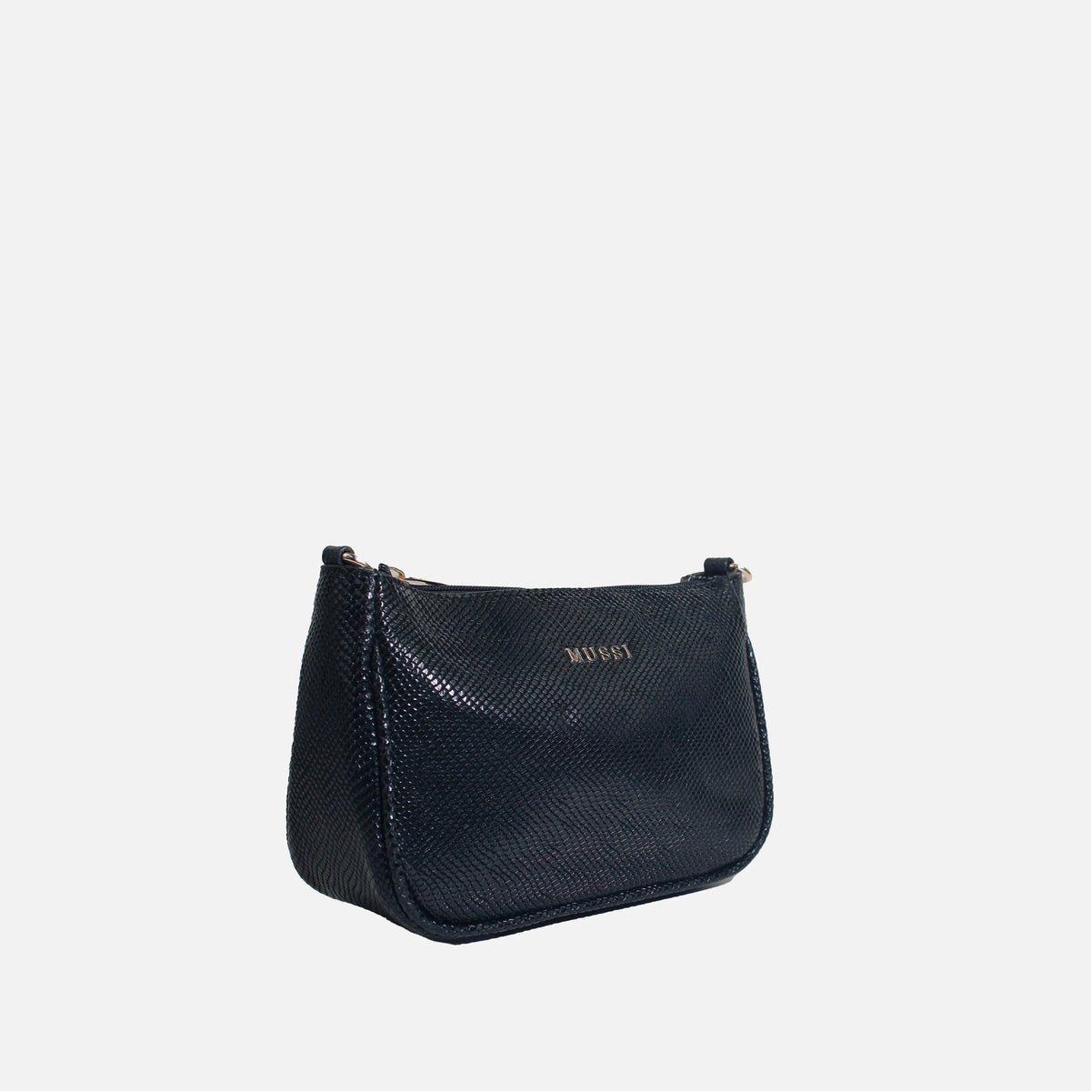 Bolso de mano sabrina de cuero para mujer - Negro