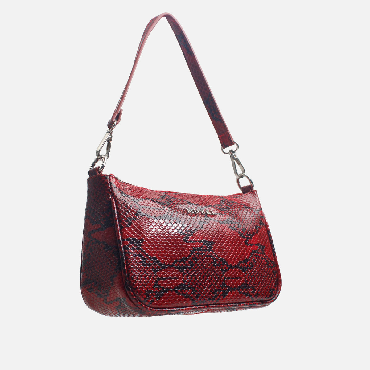 Bolso de mano sabrina de cuero para mujer - Rojo