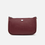 Bolso de mano sabrina de cuero para mujer - Vino