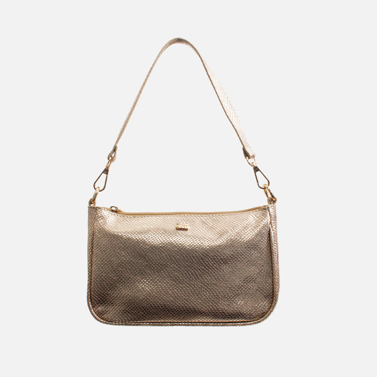 Bolso de mano sabrina de cuero para mujer - Oro