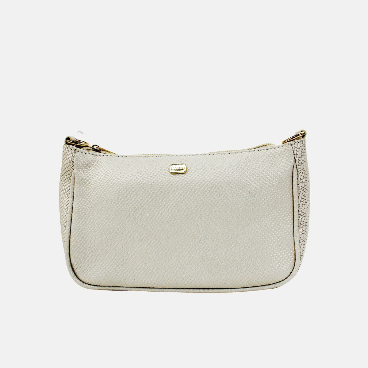 Bolso de mano sabrina de cuero para mujer - Hueso