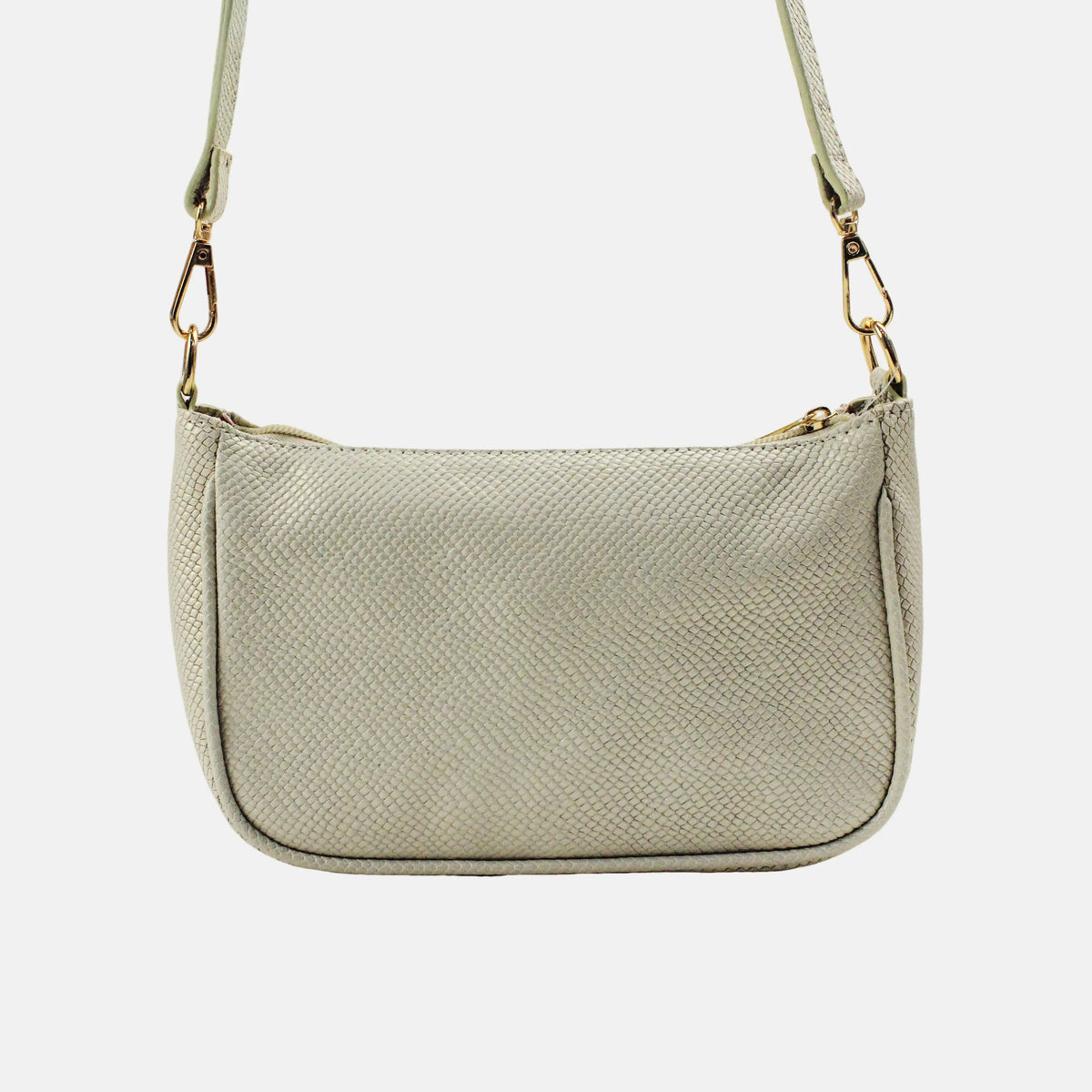 Bolso de mano sabrina de cuero para mujer - Hueso