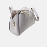 Cartera calia de cuero para mujer - Gris