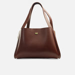 Cartera calia de cuero para mujer - Vino