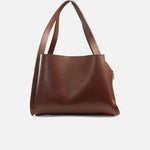 Cartera calia de cuero para mujer - Vino