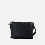 Bolso manos libres pierina de cuero para mujer - Negro