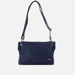 Bolso manos libres pierina de Cuero para mujer - Azul